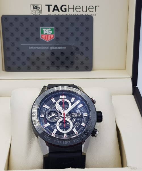 TAG Heuer Carrera Calibre HEUER 01 Mint condition Stahl Steel Diam949