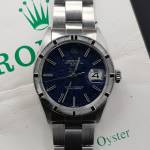 Rolex Oyster Perpetual Date 1501 34mm Full Set Jeans Dial Good Condition Sthall Stell Ott51