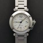 Cartier Pasha 2324 35mm Very Good condition stahl steel 54Aef2