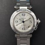 Cartier Pasha Gmt 2377 Good Condition Stahl Steel 57Aef2