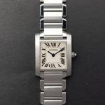 Cartier Tank Francaise 2384 20mm Very Good condition stahl steel 87Aef2