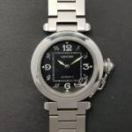 Cartier Pasha 2324 35mm Very Good condition stahl steel 189Clfeb2