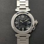 Cartier Pasha 2324 35mm Very Good condition stahl steel 200Clfeb2