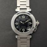 Cartier Pasha 2324 35mm Very Good condition stahl steel 201Clfeb2