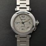 Cartier Pasha 2324 35mm Very Good condition stahl steel 202Clfeb2