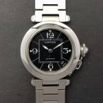 Cartier Pasha 2324 35mm Very Good condition stahl steel 203Clfeb2
