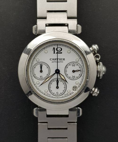 Cartier Pasha 2324 Good Condition Sthal Stell 20247aef3