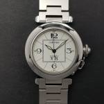 Cartier Pasha Big Data 2475 Very Good condition stahl steel 190Clfeb2