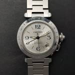 Cartier Pasha Gmt 2377 35mm Good Condition Stahl Steel 204Clfeb2
