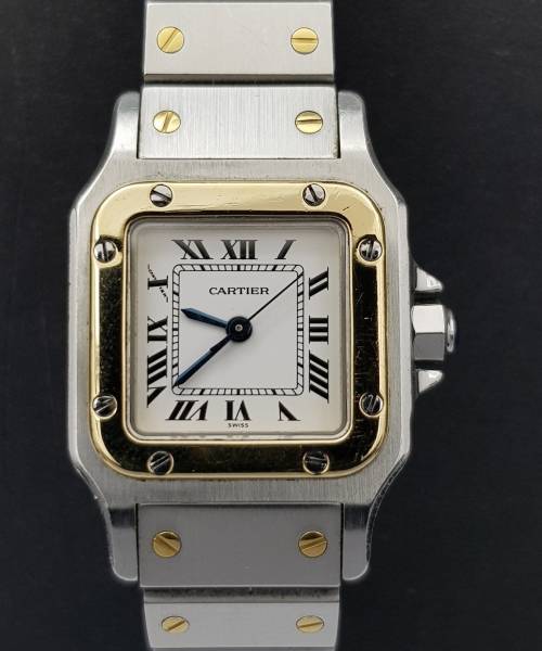 Cartier Santos Lady steel & Goold Very Good Condition 20655aef32354