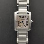 Cartier Tank Francaise 2384 MOP Dial Very Good Condition Sthall Stell 20109aef3