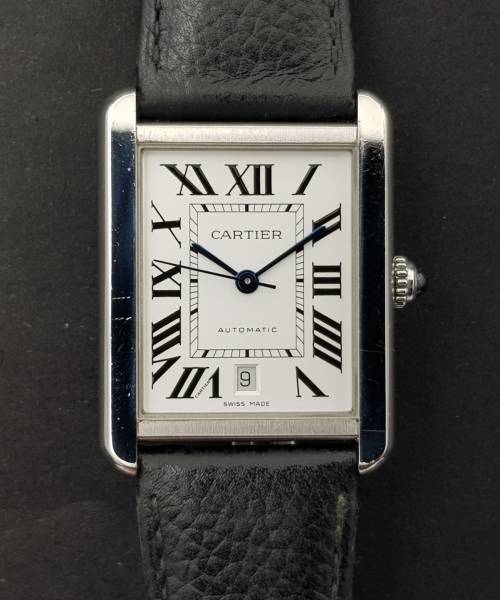 Cartier Tank Solo Xl 3515 31mm Very Good condition Stahl Steel 75Fr3