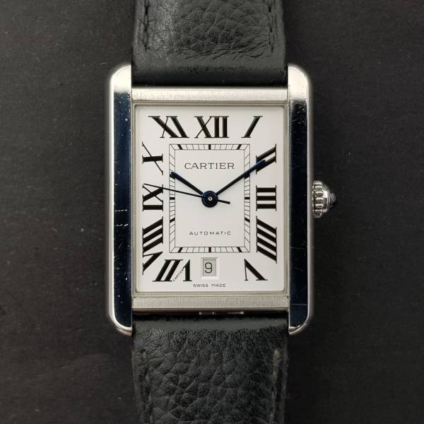 Cartier Tank Solo Xl 3515 31mm Very Good condition Stahl Steel 75Fr3