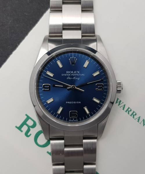 Rolex Air-King 14000M 34mm With Paper Good condition stahl steel 14431Aef3
