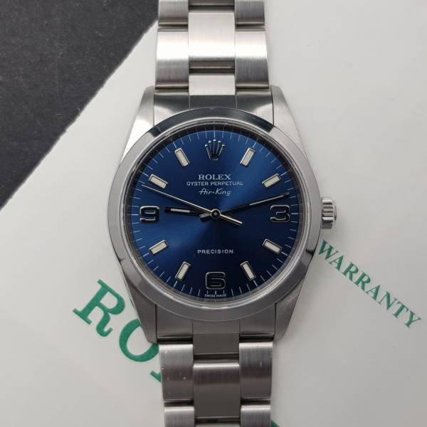 Rolex Air-King 14000M 34mm With Paper Good condition stahl steel 14431Aef3