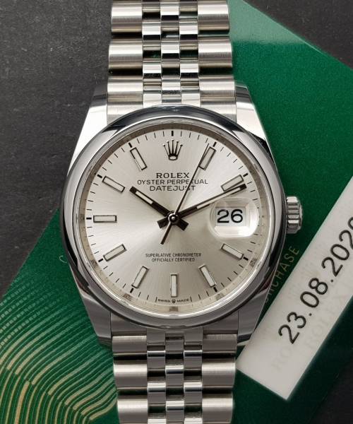 Rolex Datejust 36mm 126200 With Card Mint condition stahl steel 31269Fr4
