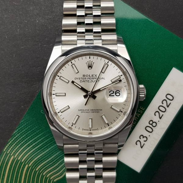 Rolex Datejust 36mm 126200 With Card Mint condition stahl steel 31269Fr4