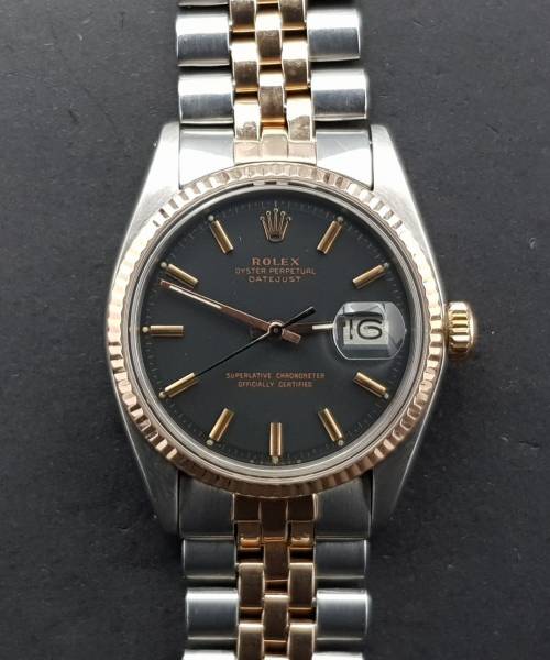 Rolex Datejust 36mm 1601 Rose Gold and Steel Sigma Dial Very Good condition Diam1597