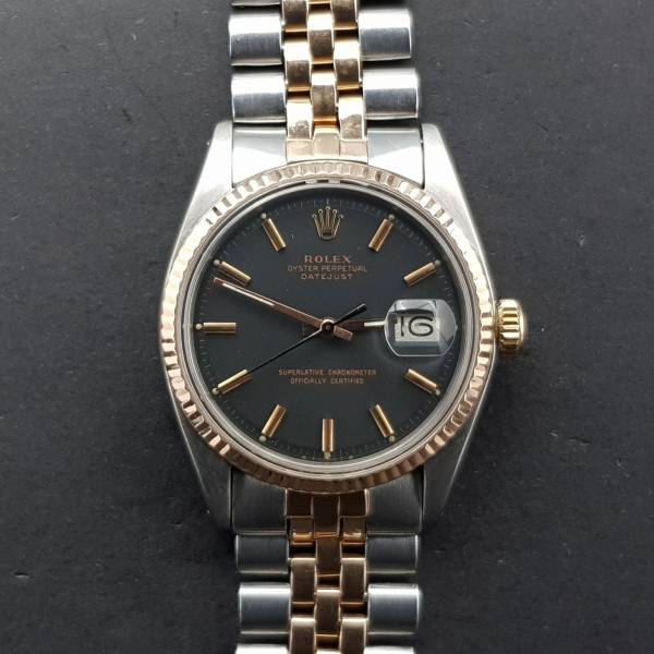 Rolex Datejust 36mm 1601 Rose Gold and Steel Sigma Dial Very Good condition Diam1597