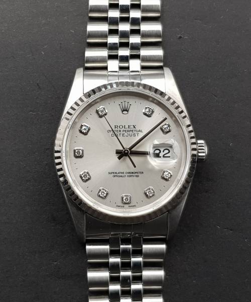 Rolex Datejust 36mm 16234 Big Diamond Very Good condition stah steel 20669Aef3