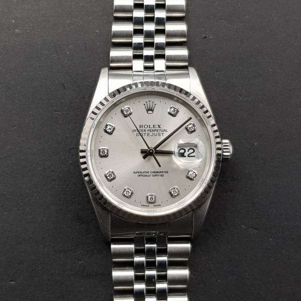 Rolex Datejust 36mm 16234 Big Diamond Very Good condition stah steel 20669Aef3