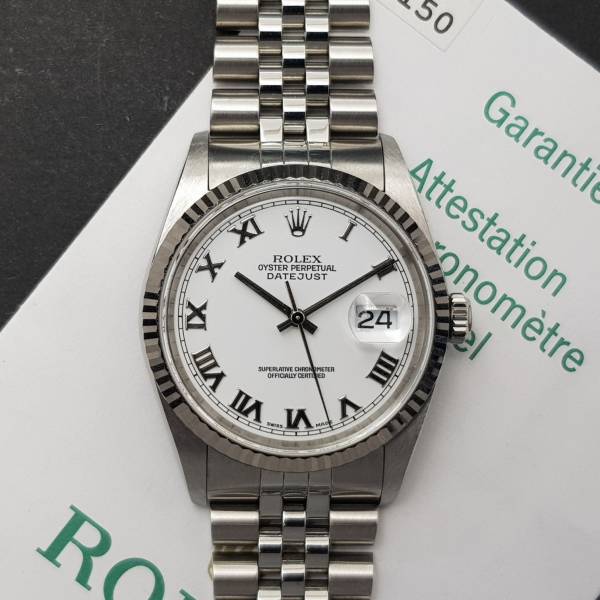 Rolex Datejust 36mm 16234 No hole With paper Very Good condition stahl steel 14377Fr4