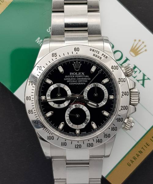 Rolex Daytona 116520 Cromalite RRR With Card Long clasp Very Good Condition Stahl Steel 20735Aef