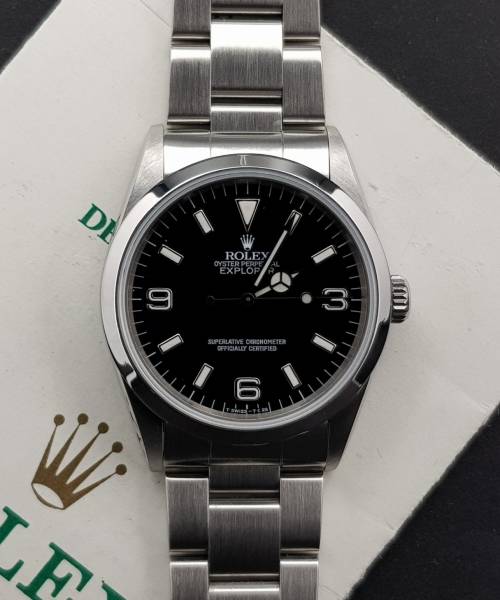 Rolex Explorer 36mm Whit Paper Very Good Condition Steel 31263aef3