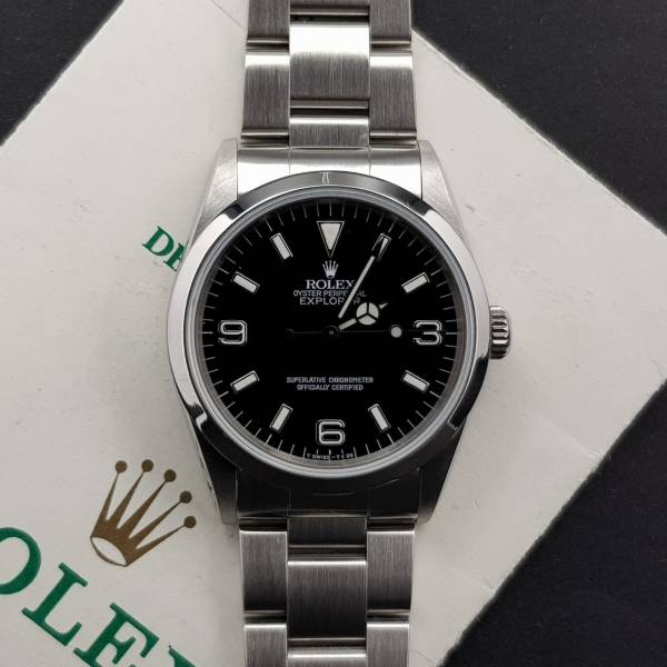 Rolex Explorer 36mm Whit Paper Very Good Condition Steel 31263aef3