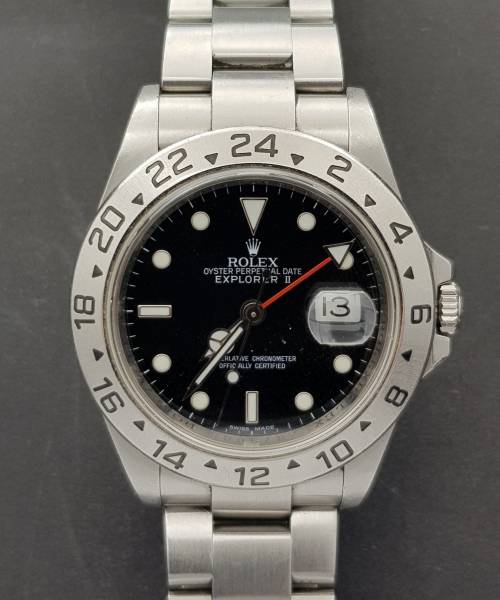 Rolex Explorer II 16570 40mm With Card RRR Cal.3186 Good condition sthal steel 31259Aef3