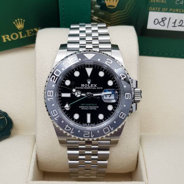 Rolex GMT-Master II Bruce Wayne 126710GRNR Full set Like New Stahl steel FT3