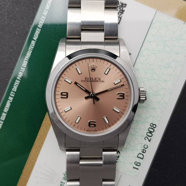Rolex Oyster Perpetual 31mm With Card Ser.Z Nos Like New Stahl steel 20921Fr4