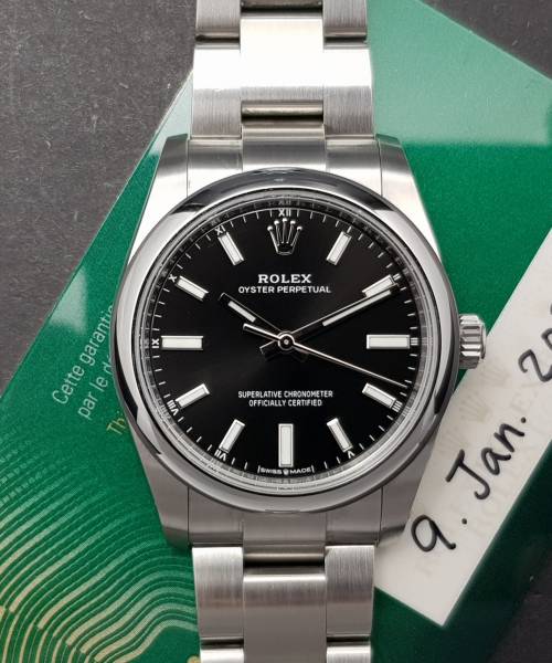 Rolex Oyster Perpetual 34mm 124200 Mint condition stahl steel 20919Fr4