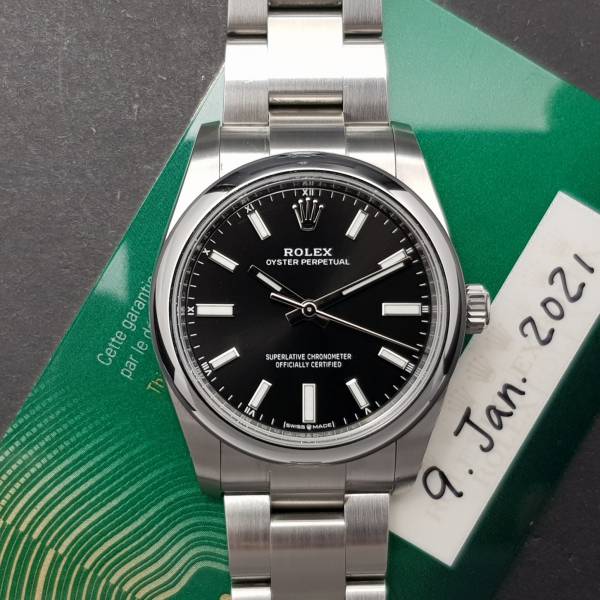 Rolex Oyster Perpetual 34mm 124200 Mint condition stahl steel 20919Fr4