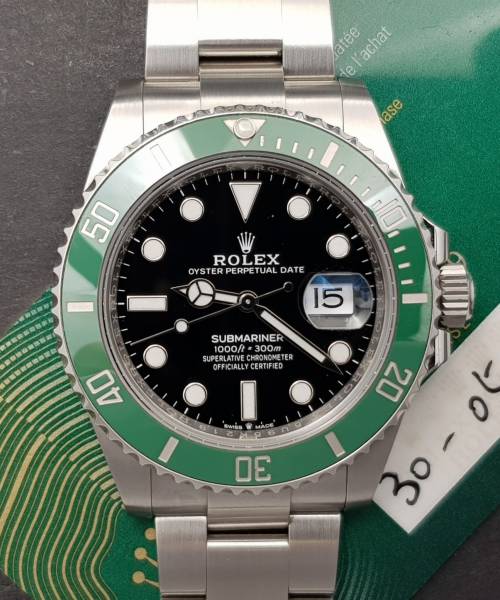 Rolex Submariner Date 116610LV With card Very Good condition stahl steel 240Clfeb