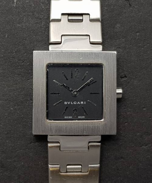 Bulgari Square Quadrado Ladies SQ22SS 22mm Good condition stahl steel Diam1614