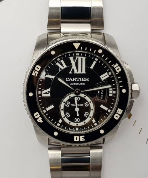Cartier Calibre de Cartier Diver 42mm Full set Good condition stahl steel 230Afr