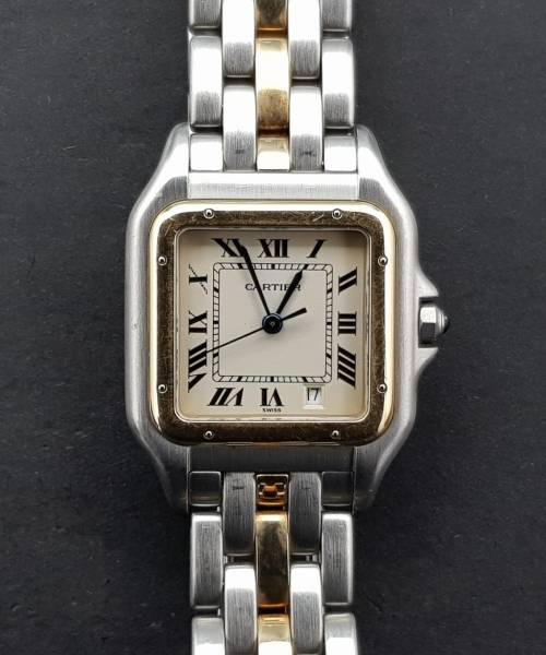 Cartier Panthere 27mm 110000R 1 Line Gold Good condition steel and gold 20748Aef3