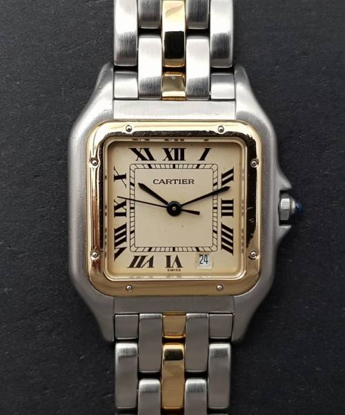 Cartier Panthere Gold 27mm 1 line gold Very Good condition steel and gold 167Aefr