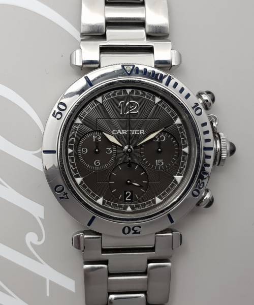 Cartier Pasha millennium bezel platinum 2113 38mm Full set Platinum Bezel Millennium limited CV.CRI