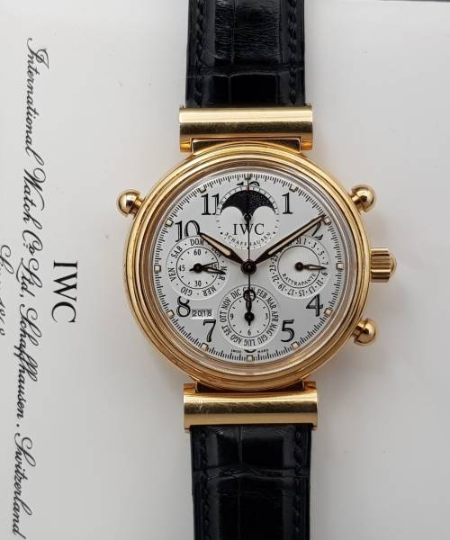 IWC Da Vinci Perpetual Calendar Rattrapante Full set Mint condition Full gold