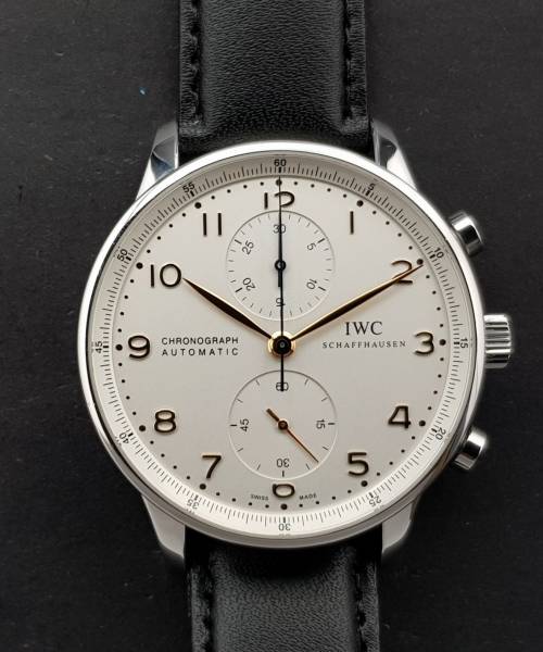 IWC Portuguese Chronograph Iw371401 Good condition stahl steel 132CLApri