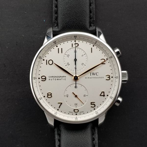 IWC Portuguese Chronograph Iw371401 Good condition stahl steel 132CLApri