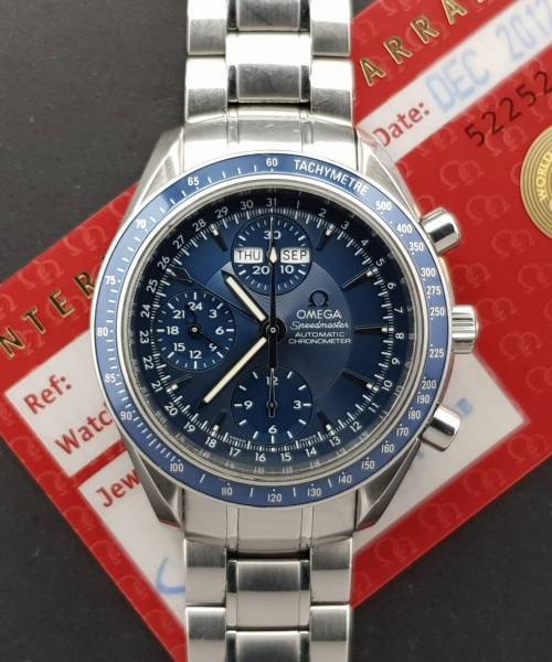 Omega Speedmaster Day Date 40mm With Card Very Good condition stahl steel 255Afr