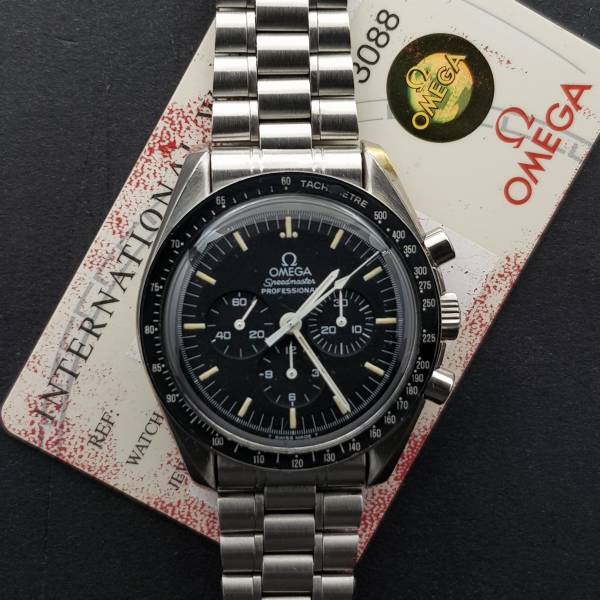 Omega Speedmaster Professional 42mm 145.022 With Card Good condition stahl steel 94CLApri