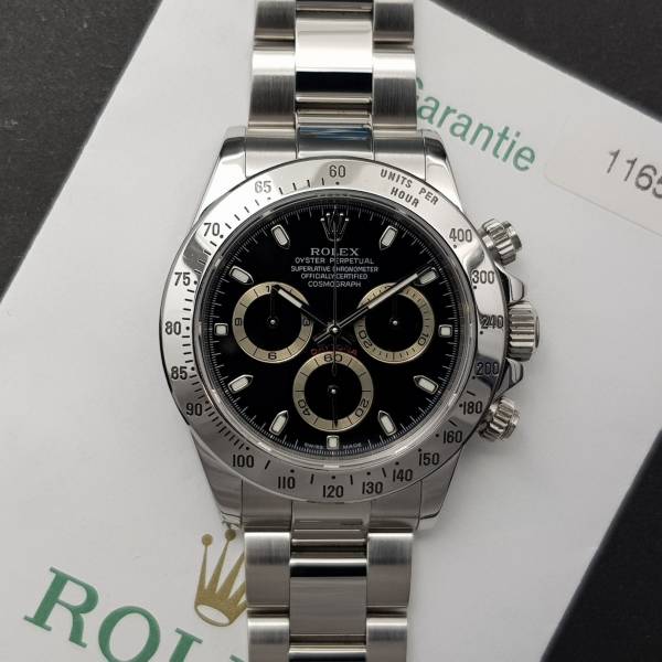 Rolex Daytona 116520 With Paper Very Good Condition Stahl Steel 52Frgiu