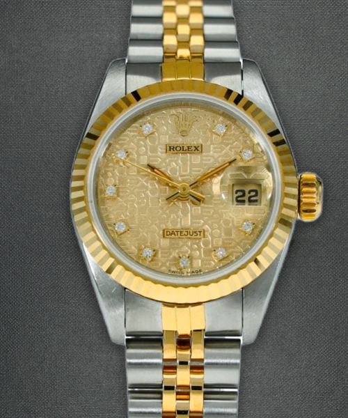 Rolex Lady Date Just Diamonds Gold/Steel Ref. 69173