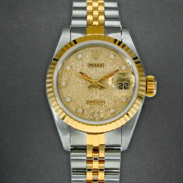 Rolex Lady Date Just Diamonds Gold/Steel Ref. 69173