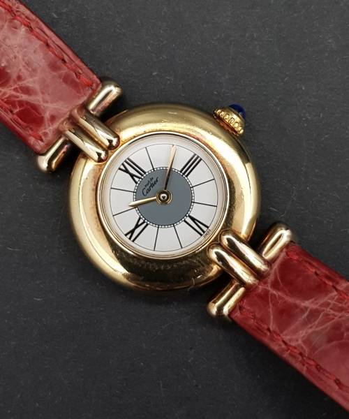 Cartier Colisee Vermeil 590002 24mm Good condition Silver 395xxx02Nov25