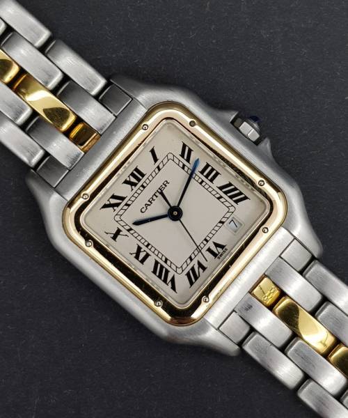 Cartier Panthère 110000R 1 Line Gold Very Good condition steel and gold X151